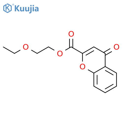 4H-1-Benzopyran-2-carboxylic acid, 4-oxo-, 2-ethoxyethyl ester structure