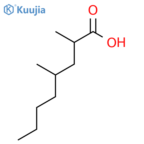Octanoic acid, 2,4-dimethyl- structure