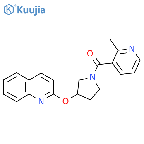 (2-Methylpyridin-3-yl)(3-(quinolin-2-yloxy)pyrrolidin-1-yl)methanone structure