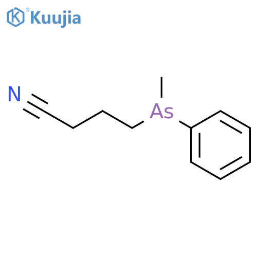 BUTANENITRILE, 4-(METHYLPHENYLARSINO)- structure