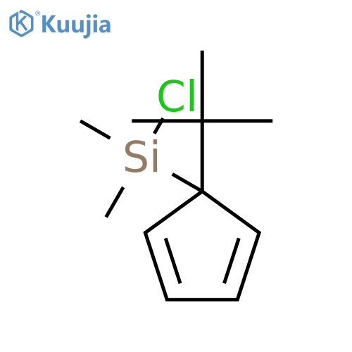Silane, chloro[(1,1-dimethylethyl)-2,4-cyclopentadien-1-yl]dimethyl- structure
