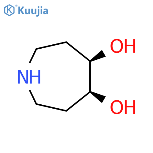 1H-Azepine-4,5-diol, hexahydro-, (4R,5S)-rel- structure