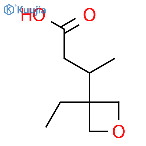 3-(3-ethyloxetan-3-yl)butanoic acid structure