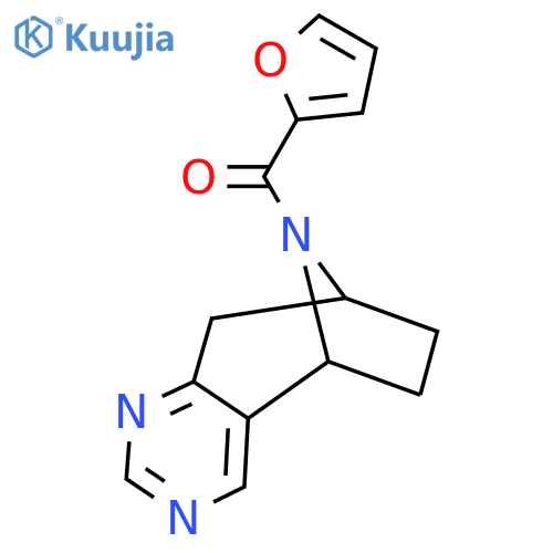 furan-2-yl((5R,8S)-6,7,8,9-tetrahydro-5H-5,8-epiminocyclohepta[d]pyrimidin-10-yl)methanone structure