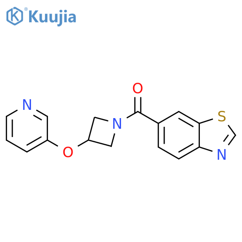 6-3-(pyridin-3-yloxy)azetidine-1-carbonyl-1,3-benzothiazole structure