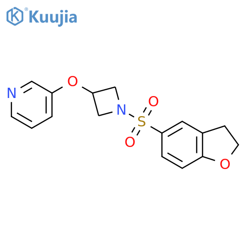 3-{1-(2,3-dihydro-1-benzofuran-5-sulfonyl)azetidin-3-yloxy}pyridine structure