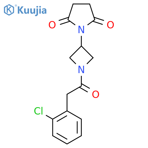 1-(1-(2-(2-Chlorophenyl)acetyl)azetidin-3-yl)pyrrolidine-2,5-dione structure