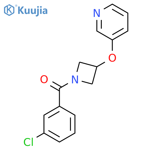 3-{1-(3-chlorobenzoyl)azetidin-3-yloxy}pyridine structure