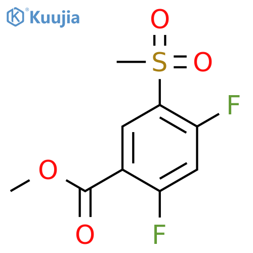 Benzoic acid, 2,4-difluoro-5-(methylsulfonyl)-, methyl ester structure