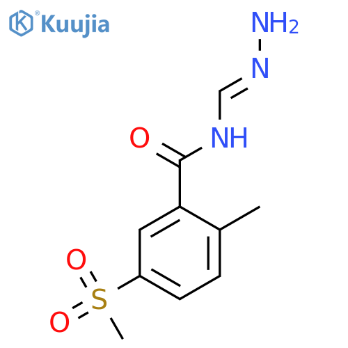 Benzamide, N-(aminoiminomethyl)-2-methyl-5-(methylsulfonyl)- structure