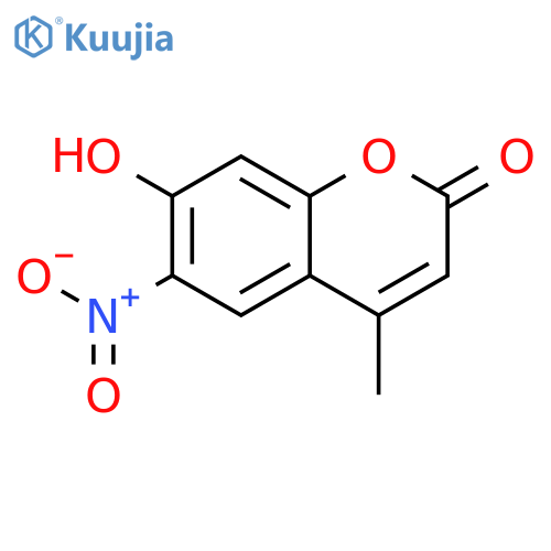 7-hydroxy-4-methyl-6-nitro-2H-chromen-2-one structure