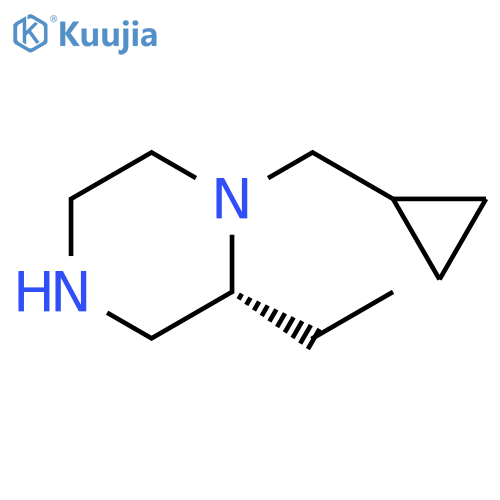 Piperazine, 1-(cyclopropylmethyl)-2-ethyl-, (2R)- structure