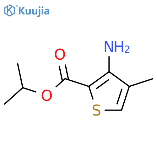 2-Thiophenecarboxylicacid, 3-amino-4-methyl-, 1-methylethyl ester structure