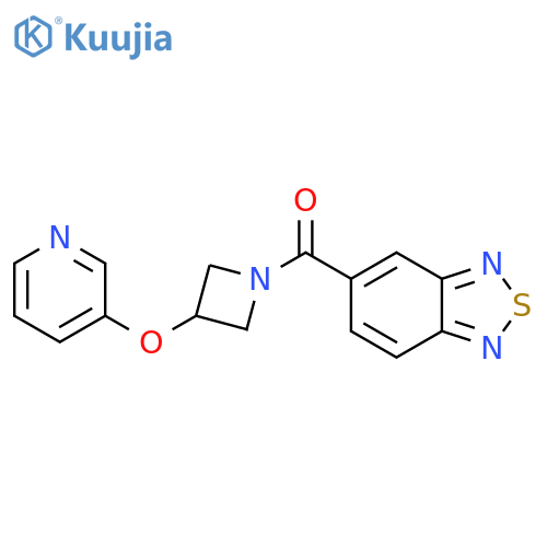 5-3-(pyridin-3-yloxy)azetidine-1-carbonyl-2,1,3-benzothiadiazole structure