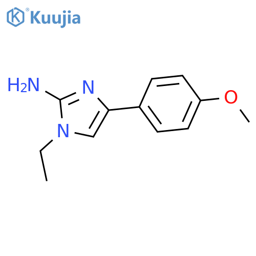 1H-Imidazol-2-amine, 1-ethyl-4-(4-methoxyphenyl)- structure