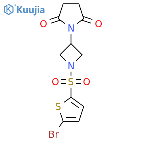 1-{1-[(5-Bromothiophen-2-yl)sulfonyl]azetidin-3-yl}pyrrolidine-2,5-dione structure