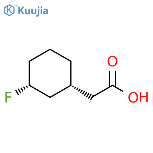 2-[cis-3-fluorocyclohexyl]acetic acid structure