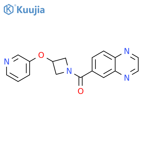 Methanone, [3-(3-pyridinyloxy)-1-azetidinyl]-6-quinoxalinyl- structure