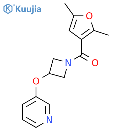3-{1-(2,5-dimethylfuran-3-carbonyl)azetidin-3-yloxy}pyridine structure