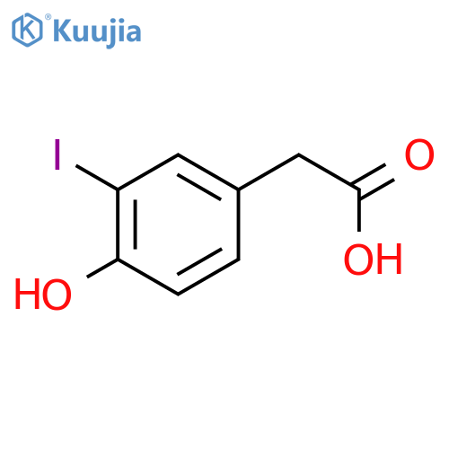 3-Iodo-4-hydroxyphenylacetic Acid structure