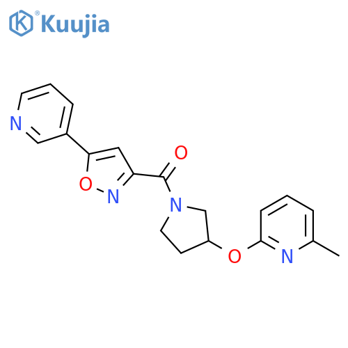 (3-((6-Methylpyridin-2-yl)oxy)pyrrolidin-1-yl)(5-(pyridin-3-yl)isoxazol-3-yl)methanone structure