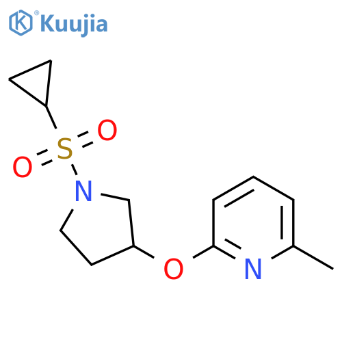 2-((1-(Cyclopropylsulfonyl)pyrrolidin-3-yl)oxy)-6-methylpyridine structure
