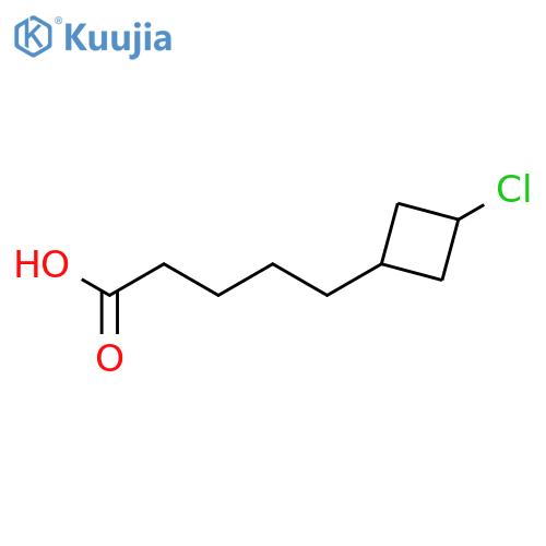Cyclobutanepentanoic acid, 3-chloro- structure