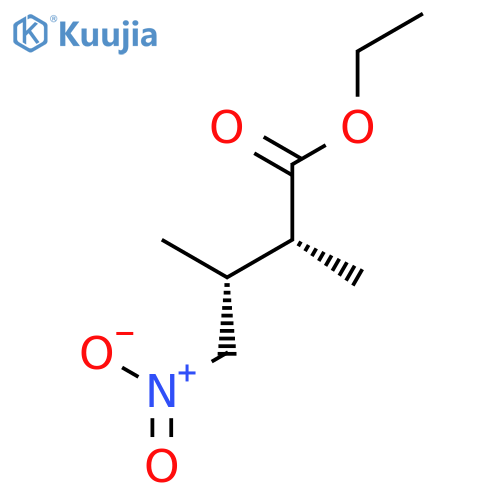 Butanoic acid, 2,3-dimethyl-4-nitro-, ethyl ester, (R*,R*)- structure