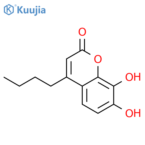 4-Butyl-7,8-dihydroxy-2H-chromen-2-one structure