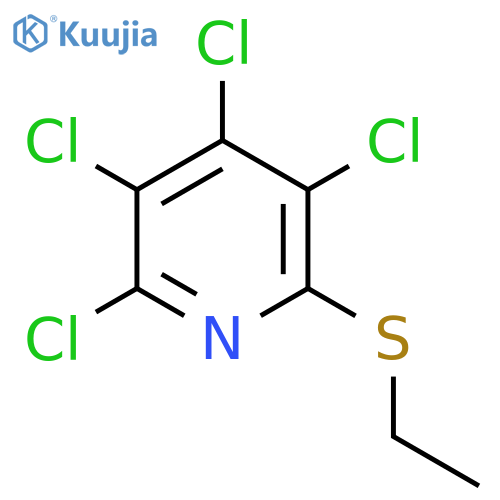 Pyridine, tetrachloro(ethylthio)- structure