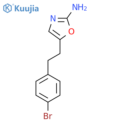 5-2-(4-bromophenyl)ethyl-1,3-oxazol-2-amine structure