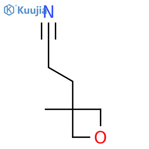 3-(3-methyloxetan-3-yl)propanenitrile structure