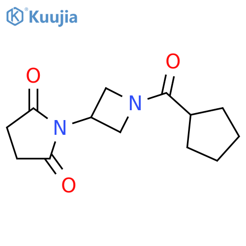 2,5-Pyrrolidinedione, 1-[1-(cyclopentylcarbonyl)-3-azetidinyl]- structure