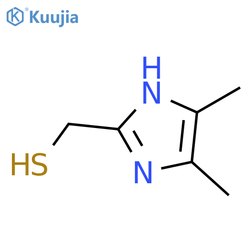 (4,5-dimethyl-1H-imidazol-2-yl)methanethiol structure