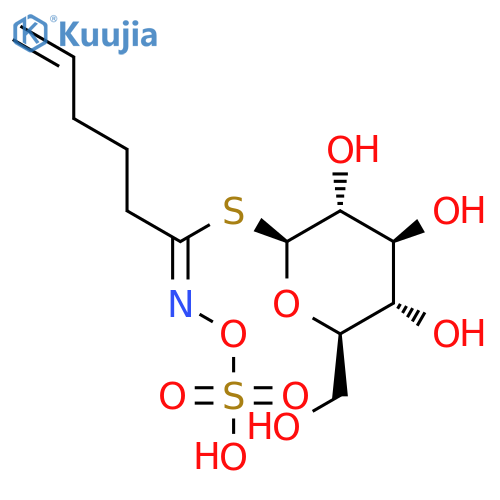 b-D-Glucopyranose, 1-thio-,1-[N-(sulfooxy)-5-hexenimidate] structure