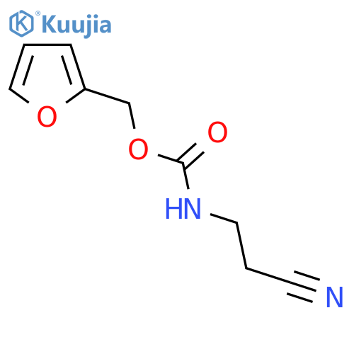 (furan-2-yl)methyl N-(2-cyanoethyl)carbamate structure