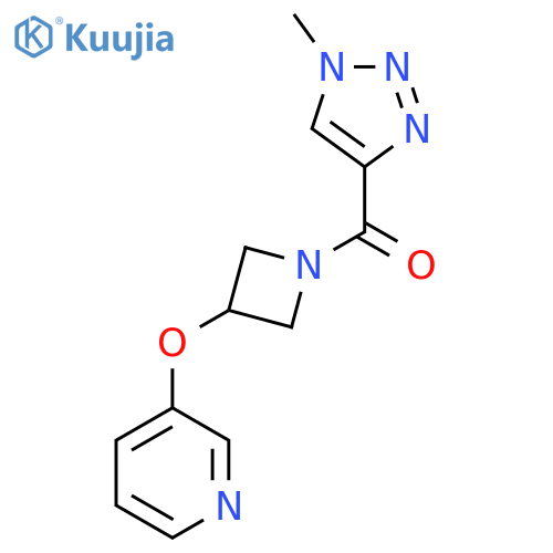 3-{1-(1-methyl-1H-1,2,3-triazole-4-carbonyl)azetidin-3-yloxy}pyridine structure