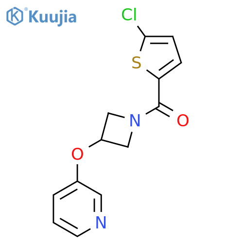 3-{1-(5-chlorothiophene-2-carbonyl)azetidin-3-yloxy}pyridine structure