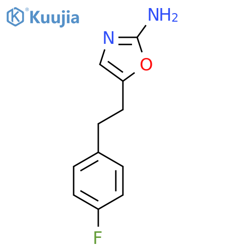 5-2-(4-fluorophenyl)ethyl-1,3-oxazol-2-amine structure