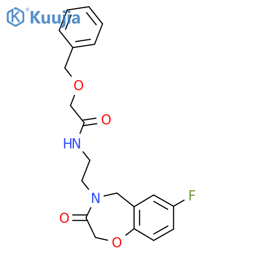 2-(benzyloxy)-N-2-(7-fluoro-3-oxo-2,3,4,5-tetrahydro-1,4-benzoxazepin-4-yl)ethylacetamide structure