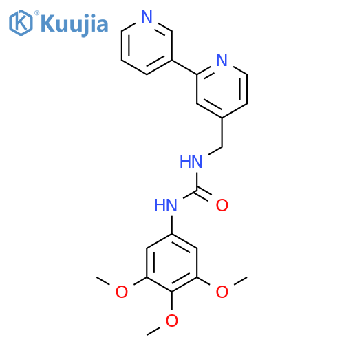 1-({2,3'-bipyridine-4-yl}methyl)-3-(3,4,5-trimethoxyphenyl)urea structure