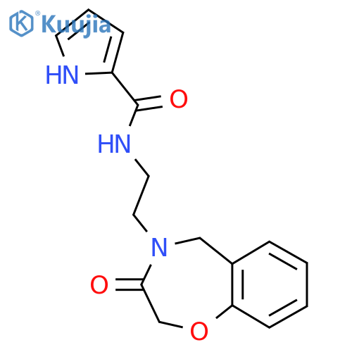 N-2-(3-oxo-2,3,4,5-tetrahydro-1,4-benzoxazepin-4-yl)ethyl-1H-pyrrole-2-carboxamide structure