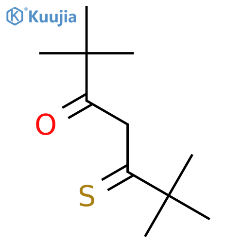 3-Heptanone, 2,2,6,6-tetramethyl-5-thioxo- structure