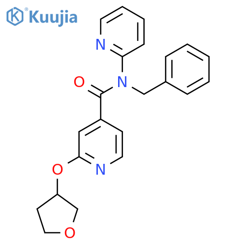 N-benzyl-N-(pyridin-2-yl)-2-((tetrahydrofuran-3-yl)oxy)isonicotinamide structure
