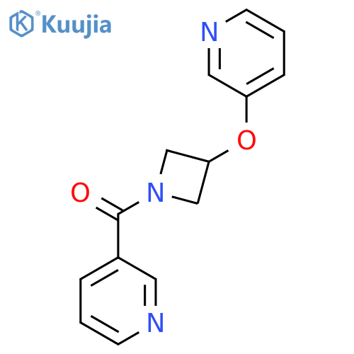 3-3-(pyridin-3-yloxy)azetidine-1-carbonylpyridine structure