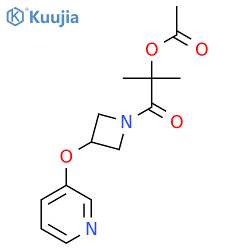 2-methyl-1-oxo-1-3-(pyridin-3-yloxy)azetidin-1-ylpropan-2-yl acetate structure
