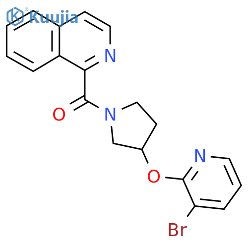 (3-((3-Bromopyridin-2-yl)oxy)pyrrolidin-1-yl)(isoquinolin-1-yl)methanone structure