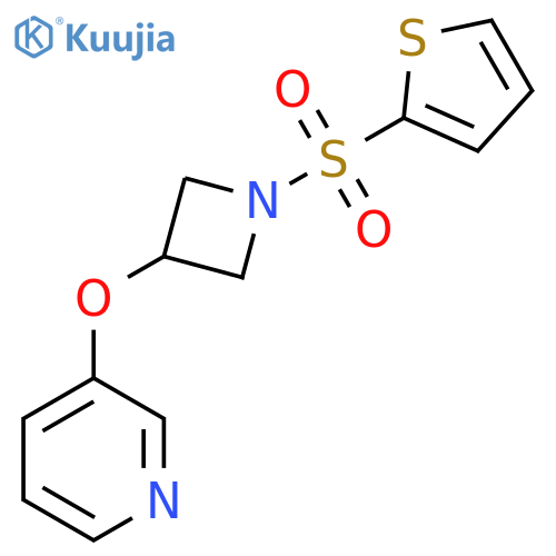 3-{1-(thiophene-2-sulfonyl)azetidin-3-yloxy}pyridine structure