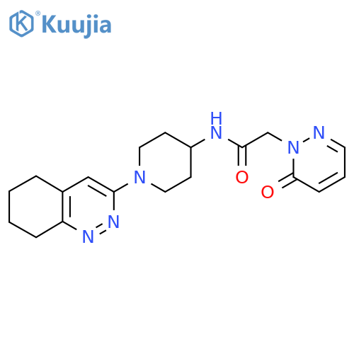 2-(6-oxo-1,6-dihydropyridazin-1-yl)-N-1-(5,6,7,8-tetrahydrocinnolin-3-yl)piperidin-4-ylacetamide structure