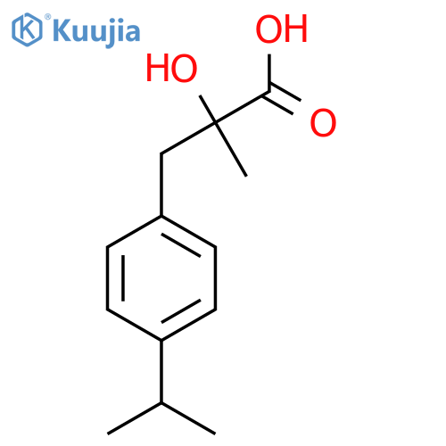 2-hydroxy-2-methyl-3-4-(propan-2-yl)phenylpropanoic acid structure